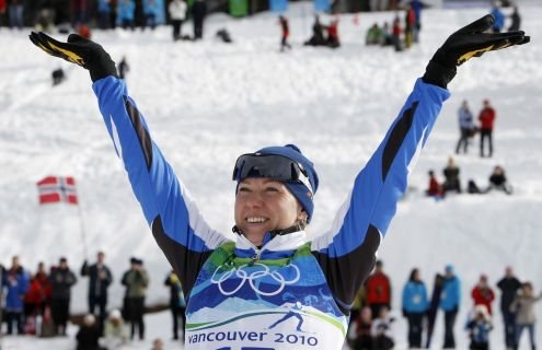 Olümpiahõbe Kristina Šmigun-Vähi