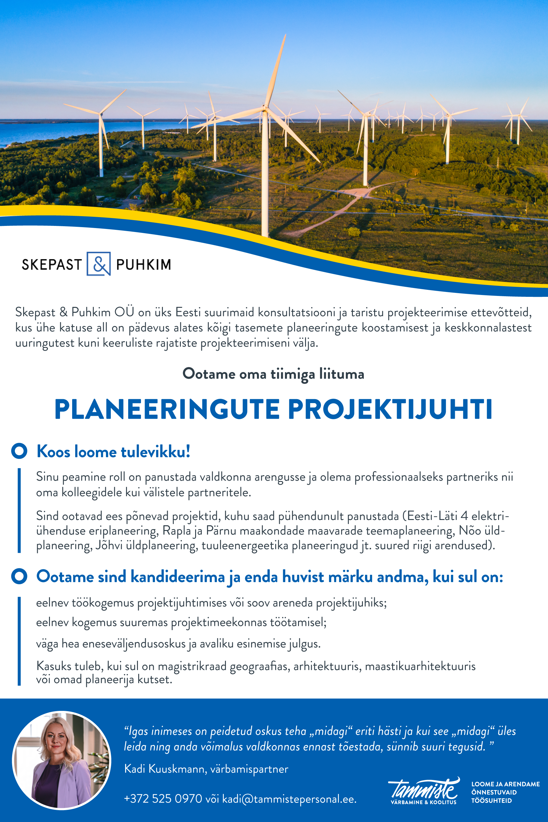 PLANEERINGUTE PROJEKTIJUHT