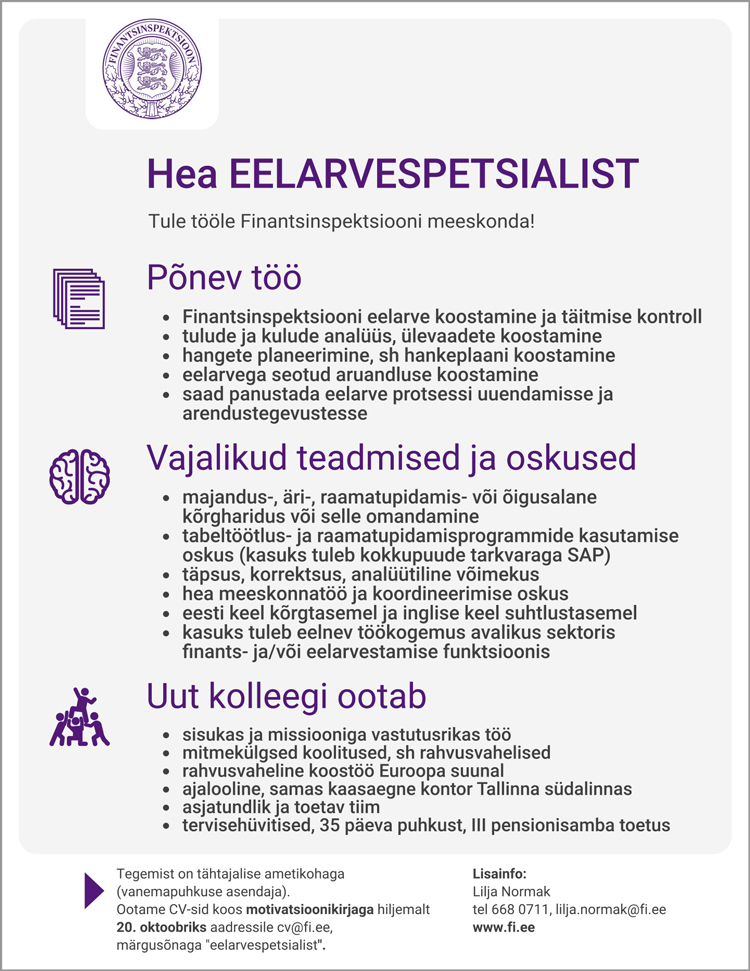 EELARVESPETSIALIST