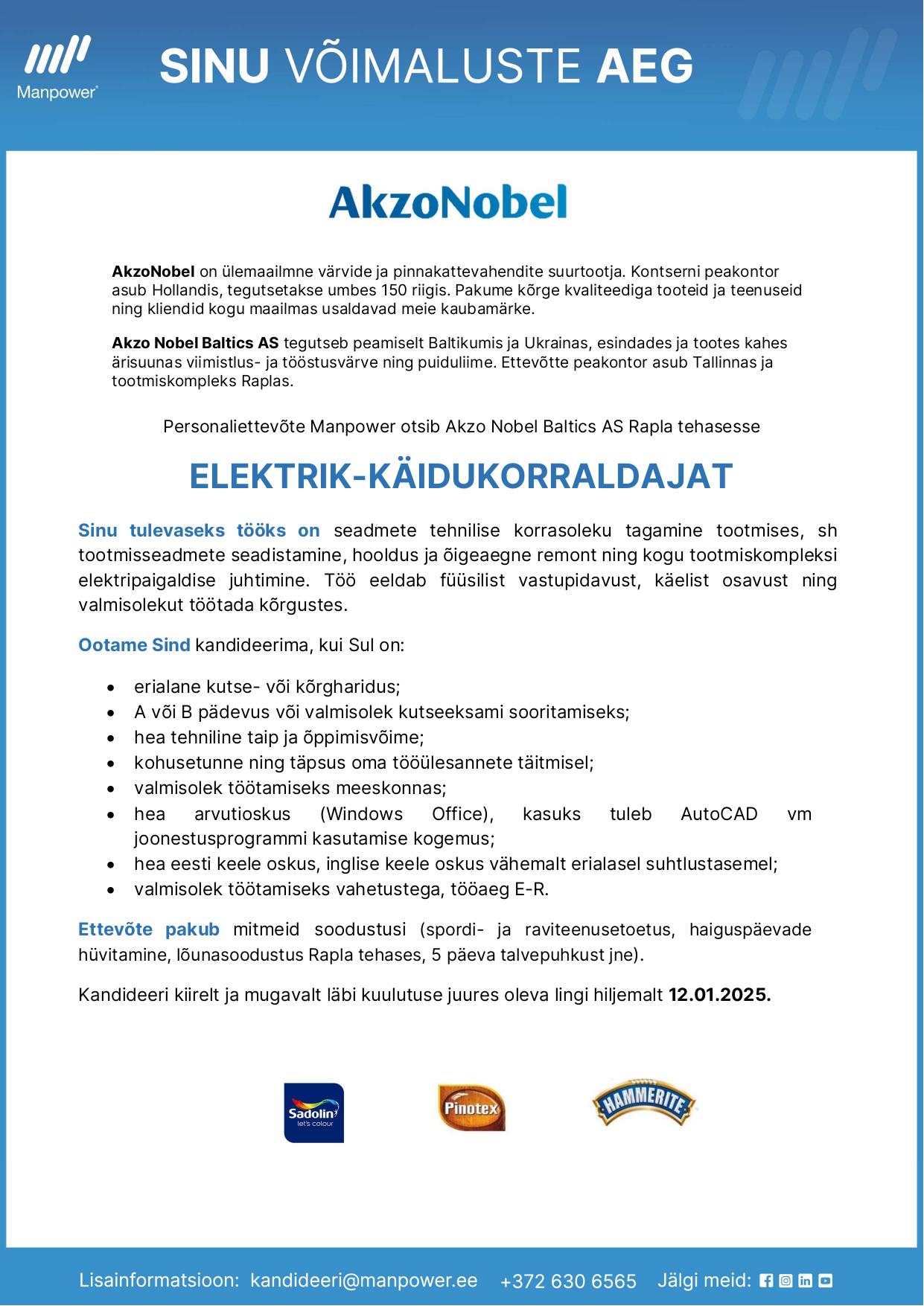 ELEKTRIK-KÄIDUKORRALDAJA