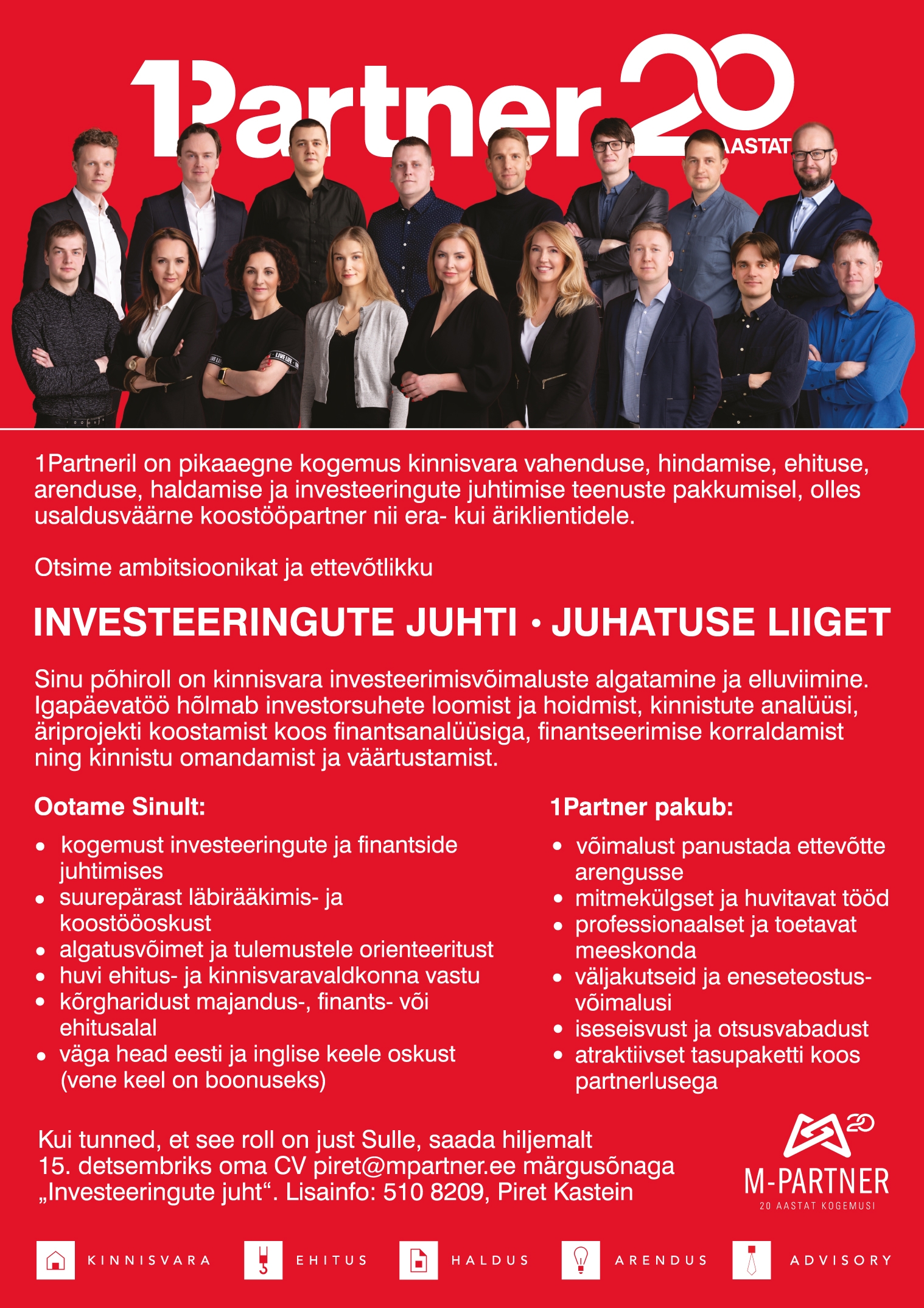 INVESTEERINGUTE JUHT - JUHATUSE LIIGE